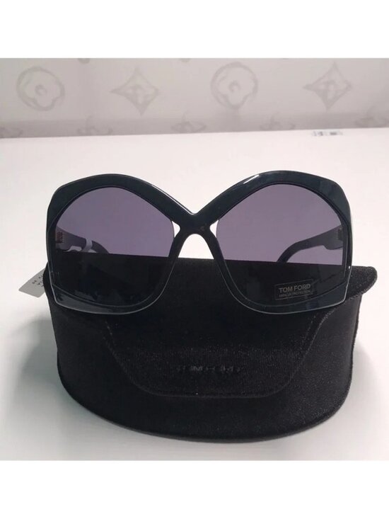 Brand New Tom Ford TF903 Cheyenne Aviator-Style Sunglasses – Black / Grey” main image 5